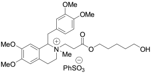 2-(9-Hydroxy-3-oxo-4-oxanonyl)-2-methyl-1,2,3,4-tetrahydropapaverinium Benzenesulfonate