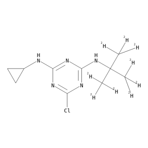 2-(tert-Butylamino)-4-chloro-6-cyclopropylamino-1,3,5-triazine-d9