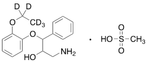 (2RS,3RS)-1-Amino-3-(2-ethoxy-d5-phenoxy)-2-hydroxy-3-phenylpropane Methanesulfonate Salt
