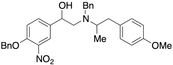 Alpha-[[[2-(4-Methoxyphenyl)-1-methylethyl](phenylmethyl)amino]methyl]-3-nitro-4-(phenylmethoxy)benzenemethanol