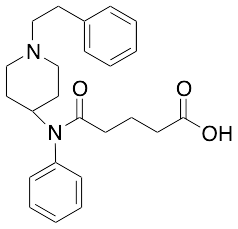 5-Oxo-5-[phenyl[1-(2-phenylethyl)-4-piperidinyl]amino]pentanoic Acid