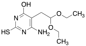 6-Amino-5(2,2-diethoxyethyl)-4-hydroxy-2-mercaptopyrimidine