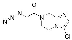 2-Azido-1-(3-chloro-5,6-dihydroimidazo[1,2-a]pyrazin-7(8h)-yl)ethan-1-one
