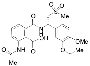 2-(Acetylamino)-6-[[[(1S)-1-(3-ethoxy-4-methoxyphenyl)-2-(methylsulfonyl)ethyl]amino]carbonyl]-benzoic Acid