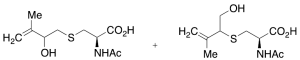 (R,S)-N-Acetyl-S-(2-hydroxy-3-methyl-3-buten-1-yl)-L-cysteine +(R,S)-N-Acetyl-S-[1-(hydroxymethyl)-2-methyl-2-propen-1-yl)-L-cysteine (Mixture)
