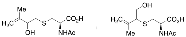 (R,S)-N-Acetyl-S-(2-hydroxy-3-methyl-3-buten-1-yl)-L-cysteine +(R,S)-N-Acetyl-S-[1-(hydroxymethyl)-2-methyl-2-propen-1-yl)-L-cysteine (Mixture)