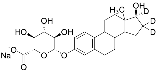 Sodium 17beta-Estradiol-16,16,17-d3 3-Glucuronide