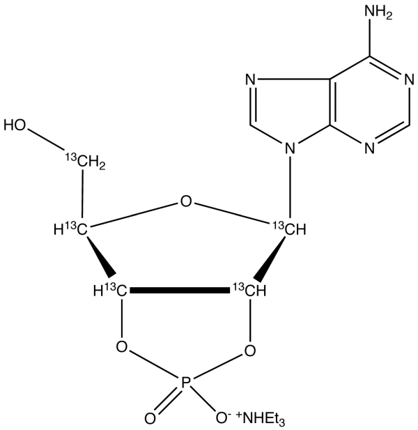 Adenosine 2',3'-Cyclic Phosphate-13C5 Triethylammonium Salt