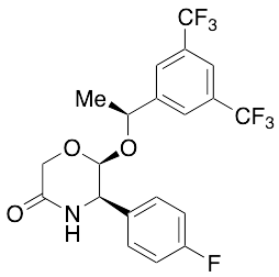 (5R,6S)-6-[(1S)-1-[3,5-Bis(trifluoromethyl)phenyl]ethoxy]-5-(4-fluorophenyl)-3-morpholinone
