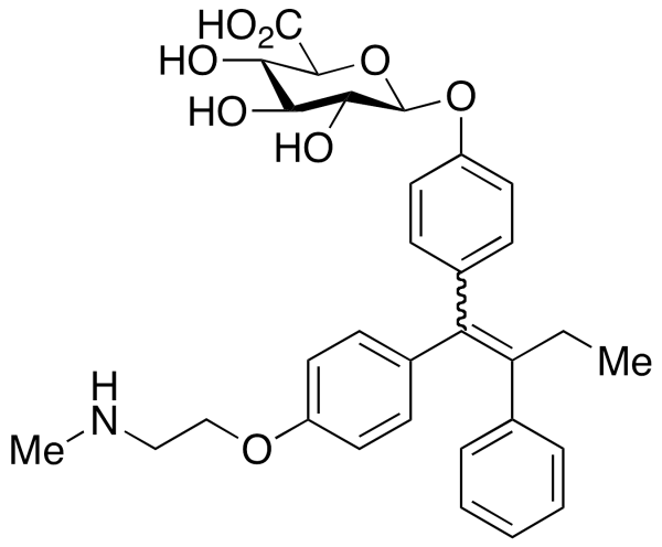 N-Desmethyl-4-hydroxy Tamoxifen Beta-D-Glucuronide (E/Z Mixture)