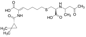 (Z)-7-(((2R)-2-Carboxy-2-((4-oxopentan-2-yl)amino)ethyl)thio)-2-((S)-2,2-dimethylcyclopropanecarboxamido)hept-2-enoic Acid (>90%)
