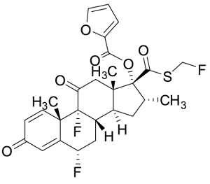 Fluticasone 17-(((Fluoromethyl)thio)carbonyl) Furan-2-carboxylic Acid 11-Oxo
