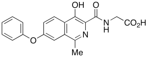 N-[(4-Hydroxy-1-methyl-7-phenoxy-3-isoquinolinyl)carbonyl]glycine