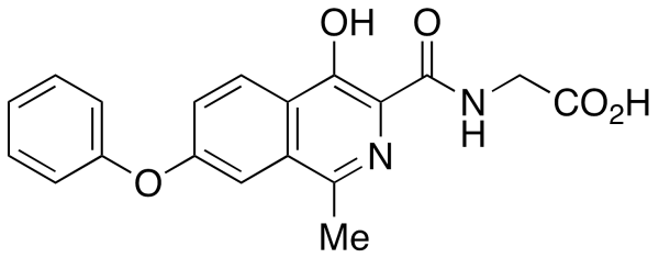 N-[(4-Hydroxy-1-methyl-7-phenoxy-3-isoquinolinyl)carbonyl]glycine