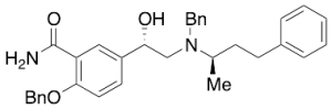 [S-(R*,S*)]-5-[1-Hydroxy-2-[(1-methyl-3-phenylpropyl)(phenylmethyl)amino]ethyl]-2-(phenylmethoxy)benzamide