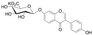Daidzein 7-beta-D-Glucuronide Potassium Salt