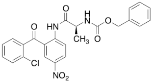 (S)-[2-[[2-(2-Chlorobenzoyl)-4-nitrophenyl]amino]-1-methyl-2-oxoethyl]-carbamic Acid Phenylmethyl Ester