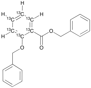 2-Benzyloxy-benzoic Acid-13C3 Benzyl Ester