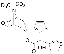 7-[(Hydroxy-2-thienyl-3-thienylacetyl)oxy]-9,9-dimethyl-3-Oxa-9-azoniatricyclo[3.3.1.02,4]nonane Bromide-d6
