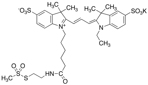 Cyanine 3 Monofunctional MTSEA Dye, Potassium Salt