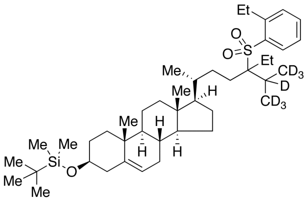 3-O-tert-Butyldimethylsilyl-24-ethyl-24-((2-ethyl)phenylsulfonyl)-cholest-5-ene-3-ol-d7