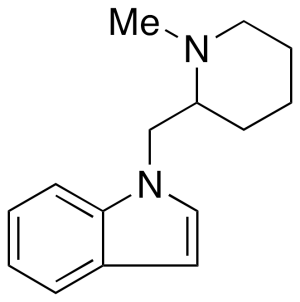N-(N-Methylpiperidinyl)methylindole