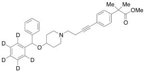 4-[4-[4-(Diphenylmethoxy-d5)-1-piperidinyl]-1-butyne]-Alpha,Alpha-dimethyl-benzeneacetic Acid Methyl Ester