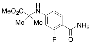N-[4-(Aminocarbonyl)-3-fluorophenyl]-2-methylalanine Methyl Ester