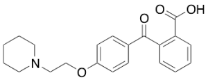 2-[4-[2-(1-Piperidinyl)ethoxy]benzoyl]benzoic Acid