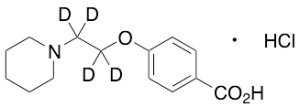 4-[2-(1-Piperidinyl)ethoxy-d4]benzoic Acid, Hydrochloride Salt