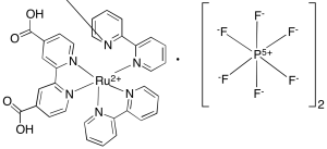 Bis(2,2'-bipyridine-KappaN1,KappaN1')[[2,2'-bipyridine]-4,4'-dicarboxylato(2-)-KappaN1,KappaN1']ruthenium Hexafluorophosphate