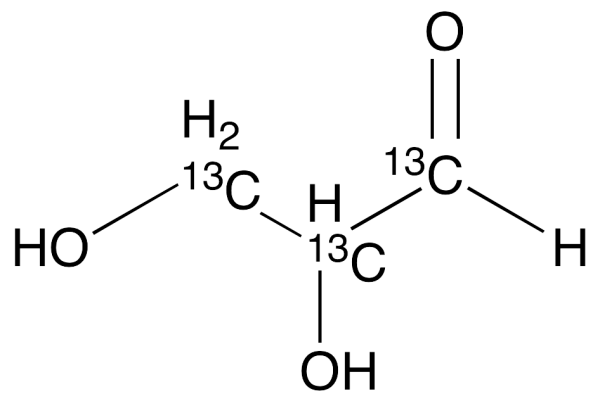 DL-Glyceraldehyde-1,2,3-13C3 (~ 0.1M Aqueous Solution) (>85%)