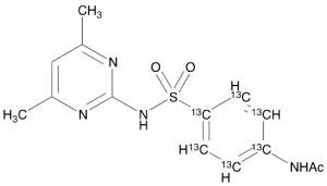 N-Acetyl Sulfamethazine-13C6