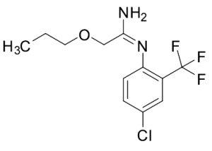(E)-N'-[4-Chloro-2-(trifluoromethyl)phenyl]-2-propoxy-ethanimidamide