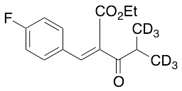 Ethyl 3-(4-Fluorophenyl)-2-(2-methylpropionyl)propenoate-d6