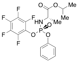 N-[(S)-(2,3,4,5,6-Pentafluorophenoxy)phenoxyphosphinyl]-L-alanine 1-Methylethyl Ester