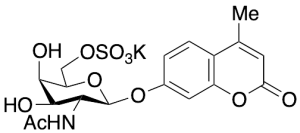 4-Methylumbelliferyl 2-Acetamido-2-deoxy-Beta-D-galactopyranoside 6-Sulfate Potassium Salt