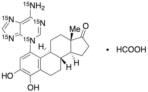 4-Hydroxy Estrone 1-N3-(15N5) Adenine Formate Salt (>90%)