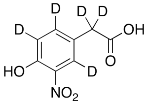 4-Hydroxy-3-nitrophenylacetic Acid-d5 (Major)