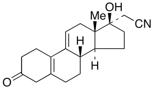(17a)-17-Hydroxy-3-oxo-19-norpregna-5(10),9(11)-diene-21-nitrile