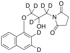 1-[2-Hydroxy-3-(1-naphthalenyloxy)propyl]-2,5-pyrrolidinedione-d7