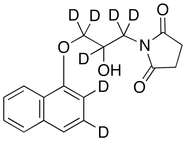 1-[2-Hydroxy-3-(1-naphthalenyloxy)propyl]-2,5-pyrrolidinedione-d7