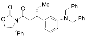 [R-(R*,S*)]-3-[3-[3-[Bis(phenylmethyl)amino]phenyl]-1-oxopentyl]-4-phenyl-2-oxazolidinone