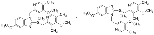 Mixture of N-(4-Methoxy-3,5-dimethyl-2-pyridinyl)methyl Omeprazole Sulfide and N’-(4-Methoxy-3,5-dimethyl-2-pyridinyl)methyl Omeprazole Sulfide