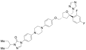 N-Des(D-threo-pentitol),-N-(3-pentyl)-Posaconazole