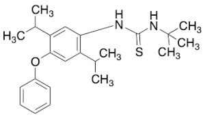 1- tert-Butyl-3-[4-phenoxy-2,5-di(propan-2 -yl)phenyl]thiourea