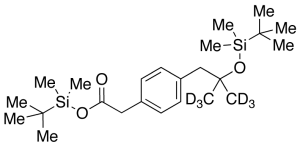 rac 2-(tert-Butyldimethylsilyloxy)-Alpha-desmethyl Ibuprofen-d6 tert-Butyldimethylsily Ester