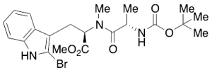 2-Bromo-N-[N-[(1,1-dimethylethoxy)carbonyl]-L-alanyl]-N-methyl-D-tryptophan Methyl Ester