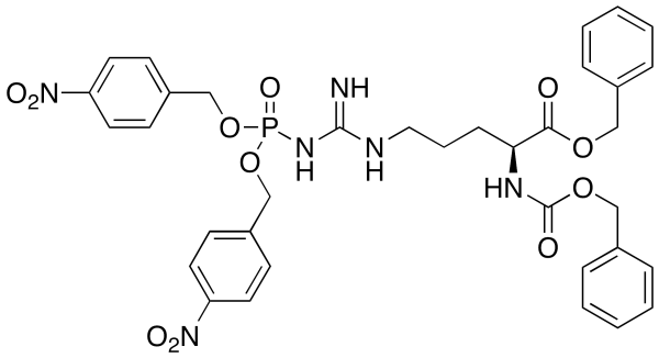 NAlpha-Carbobenzyloxy-NOmega-bis-p-nitrobenzylphospho-L-arginine Benzyl Ester