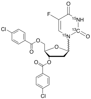 3,5-Di-O-p-chlorobenzoyl Alpha,Beta-Floxuridine-13C,15N2